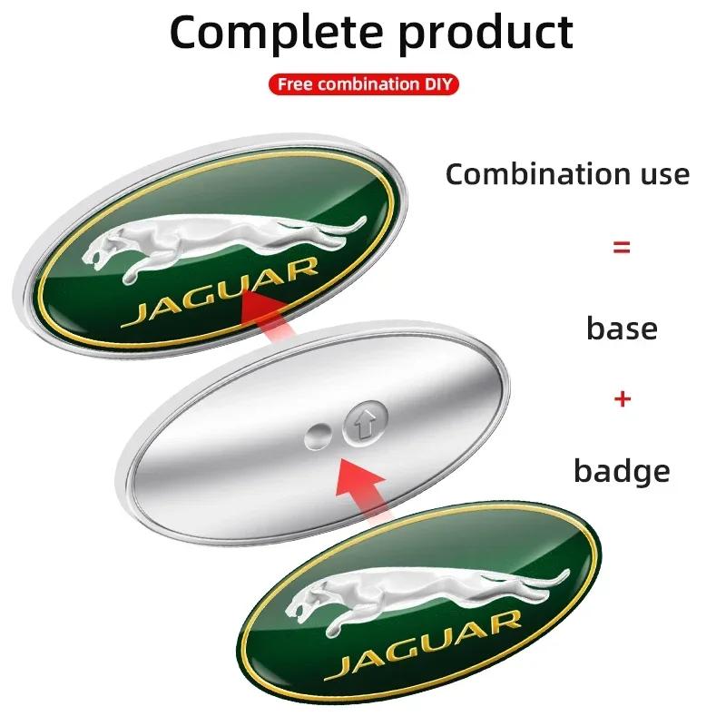 3D Metal Car Fender Side Wing Blade Badge Emblem Sticker For Jaguar X S F XF XE XJ XK XEL XFL XJL XJ6 XJS XKR XFR F-Type F-Pace SS1
