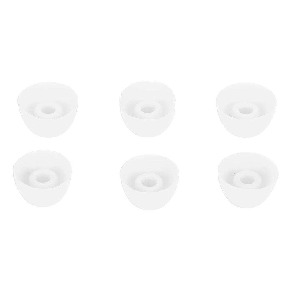 3 Pairs Ear Tips Soft Silicone S M L Size Replacement Earbuds Cover for Galaxy Buds 2 SM R177 White