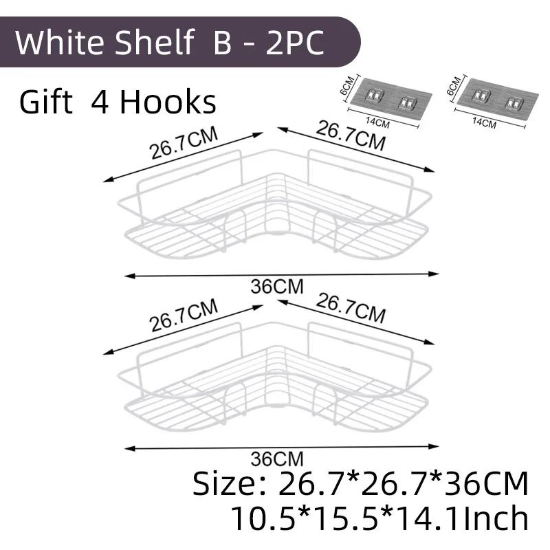 Полки для ванной комнаты из алюминиевого сплава, угловая полка без сверления, стеллаж для хранения душа, держатель, органайзер для туалетной косметики, настенный органайзер для шампуня