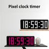 13″ Пиксельные цифровые часы-таймер Положительный / Обратный отсчет / Секундомер Настольные часы с пультом дистанционного управления 12/24H Домашние светодиодные электронные часы