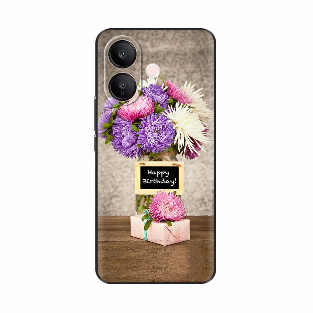 Для Vivo V60 Lite Чехол Мягкая Силиконовая Задняя Крышка Для Vivo V60 Lite 4G 5G Мобильного Телефона Защитные Чехлы Крышка Coque Funda Etui Para