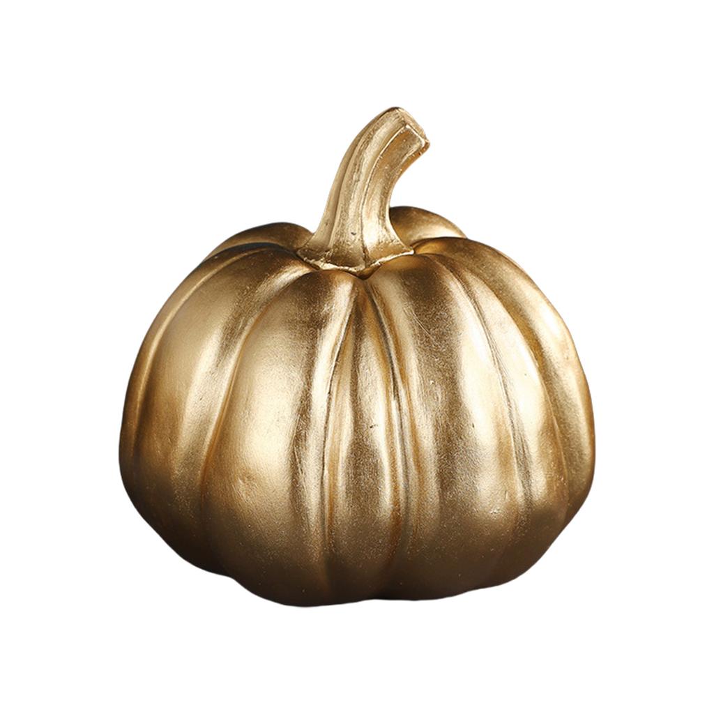 Pumpkin Autumn Decors Outdoor Gold Pumpkins Decorative Pumpkins Halloween Pumpkin Decors Artificial Pumpkins Fall Decors