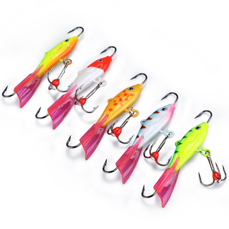 Рыболовные блесны для подледной рыбалки. 5 штук