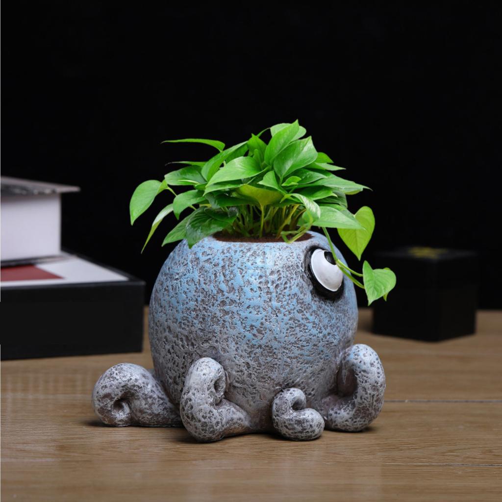 Забавный цветочный горшок для украшения сада, креативное украшение для двора с суккулентами