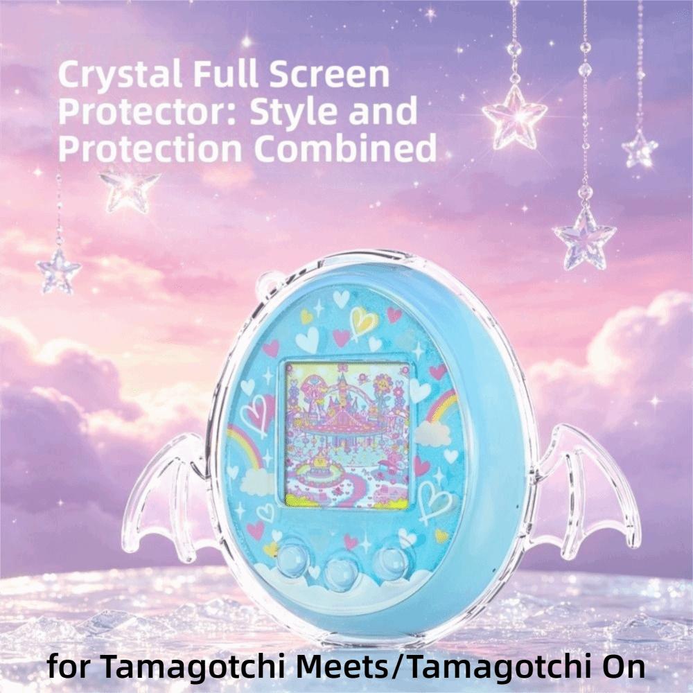 Clear Protective Case with Wings Replacement Shell for Tamagotchi Meets/Tamagotchi On Accessories