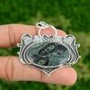 Oval Natural Kambaba Jasper Birthday Bezel Engagement Unique Pendant 925 Silver