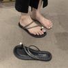 Fashion Indoor Shoes Open Toe Flat Summer 2024 Black Slides Home Women's Slippers And Ladies Sandals House Stylish Low Price Trend