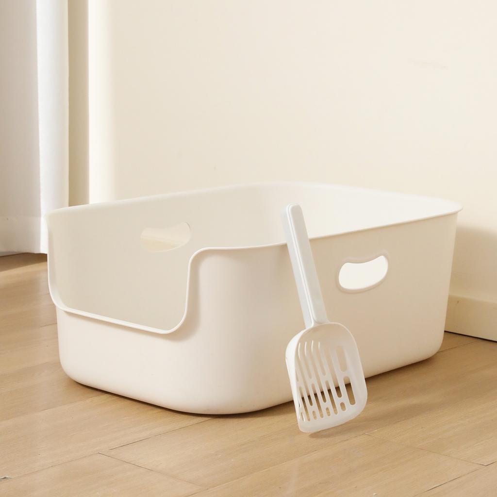 Open Cat Litter Box Extra Large Anti-Splash Cat Toilet Thickened and Deepened Giant Cat Litter Box