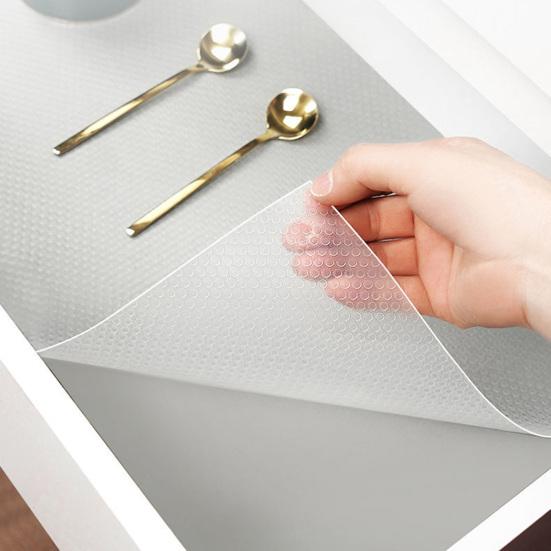 Kitchen Cabinet Non-Adhesive Shelf Liner Water-Resistant Oil-Proof Washable Food-Grade EVA Drawer Liner Kitchen Accessories
