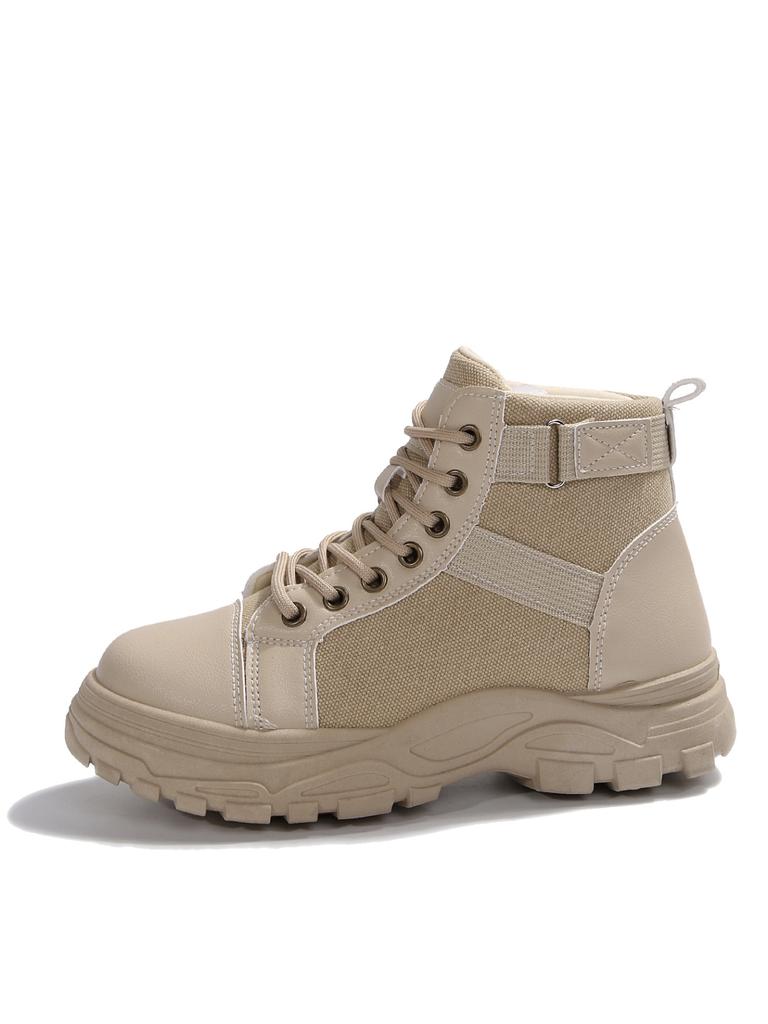 Новая женская обувь больших размеров Ботинки Мартин Женские 2025 Новые Зимние На платформе Универсальный Британский стиль Высокий верх