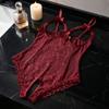 Deep V Women Underwear Open Crotch Lace Sling Nightwear Sweet Lace Bow Bodysuit  Gifts