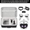 Жесткий чехол для переноски Quest 2 VR Gaming Portable Travel Cover Сумка для хранения с силиконовой крышкой для лица Защитная линза для Quest 2 Аксессуары Meta/Oculus