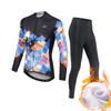 Winter Fleece Riding Bicycle Jerseys Cycling Clothing Set Keep Warm Women Long Sleeve Bicycle Clothes Suit