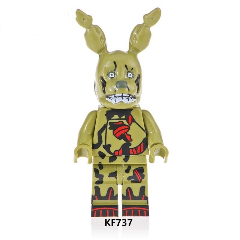 Lego FNAF Строительные блоки Foxy Chica Bonnie Five Nights At Freddy Фигурки Игрушка-головоломка Подарок