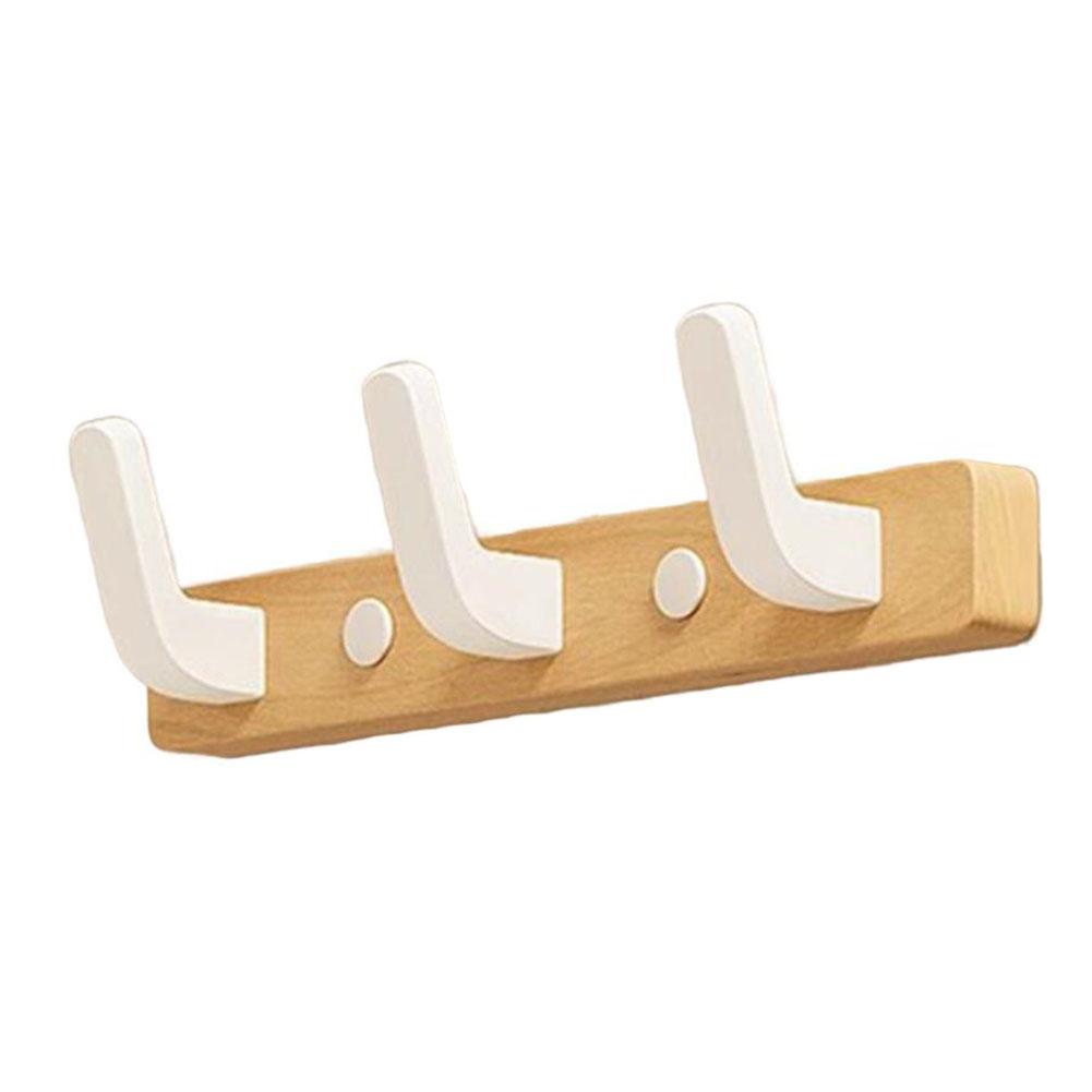 Вешалка для прихожей Без сверления Крючок на стену Грецкий орех Деревянный крючок для пальто