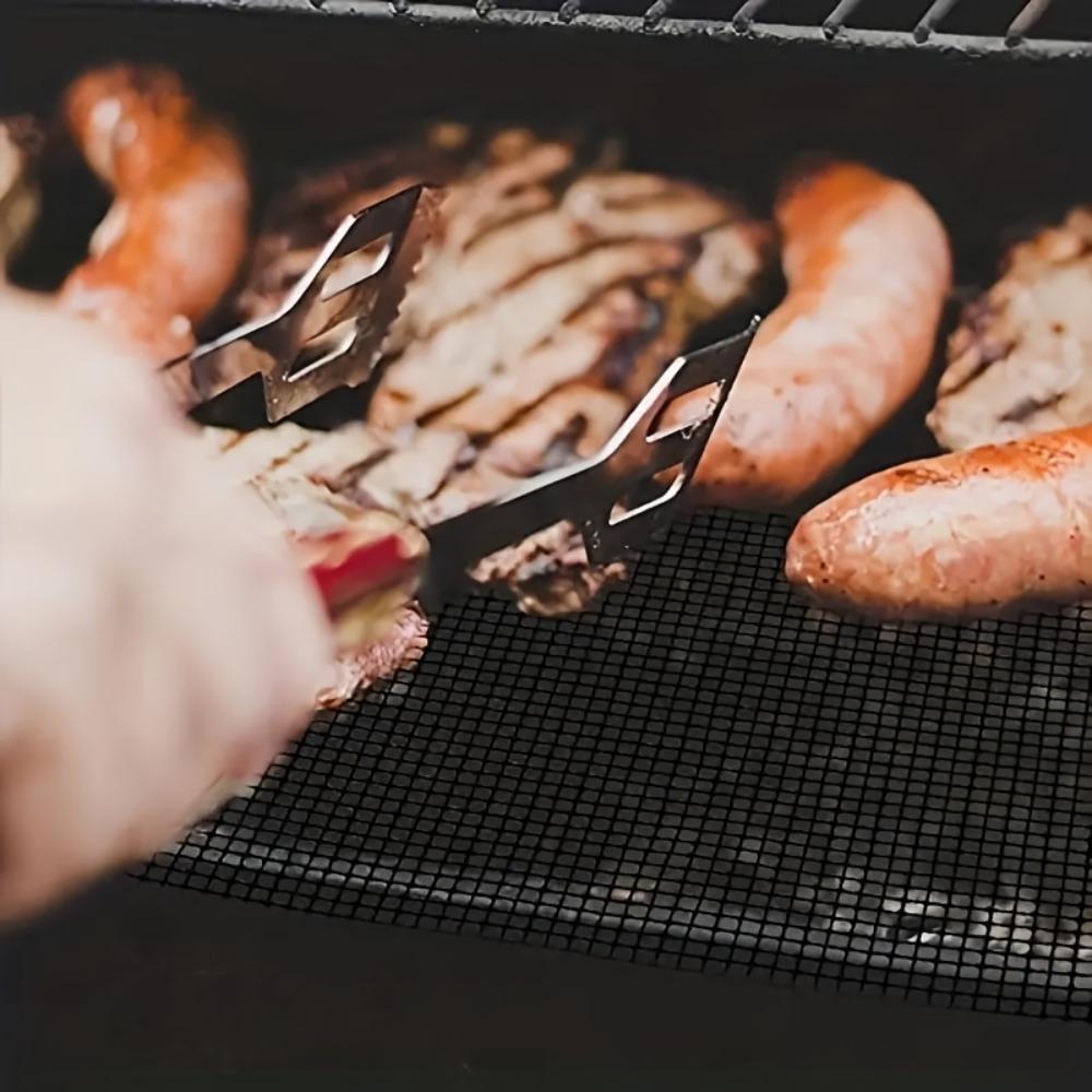 3PCS Heat Resistant BBQ Grilling Net Mesh Barbecue Liner Barbecue Accessories Barbecue Pad Picnic