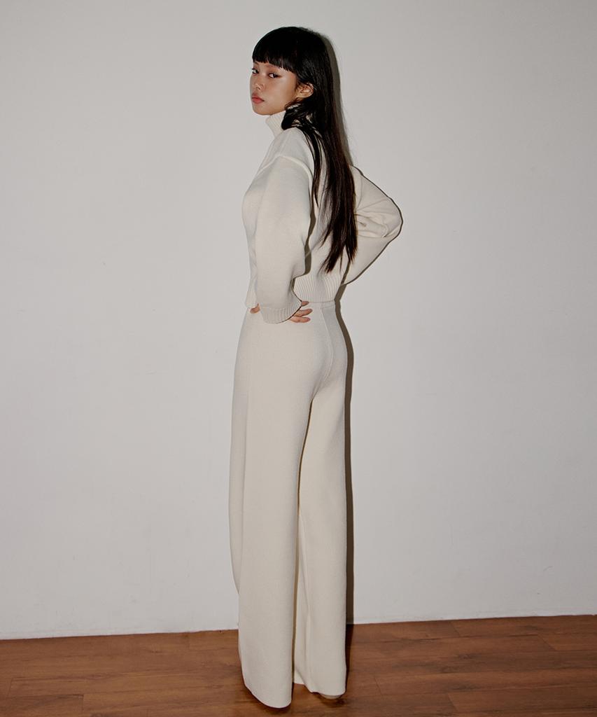 TOPGIRL Banding Wide Knit Pants_T326Bt700