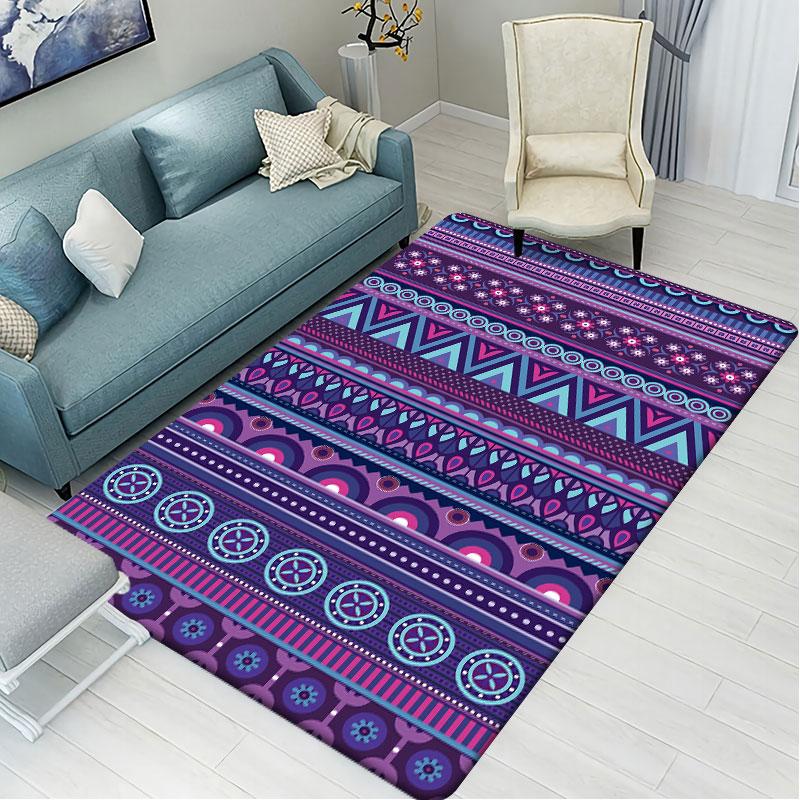 Напольный коврик с геометрическим рисунком для ванной комнаты, нескользящий водопоглощающий коврик для гостиной, дверной коврик, коврик для пола, вечерние