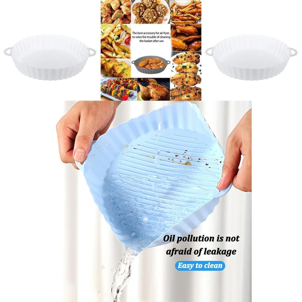 Силиконовый горшок для аэрофритюрницы, аксессуары для выпечки для равномерно приготовленной пищи
