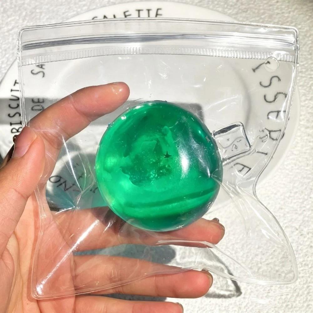 Blue Maltose Squishy Ball Transparent Ball Quick-rebound Squeeze Toy Fidget Squishy Toy  Office