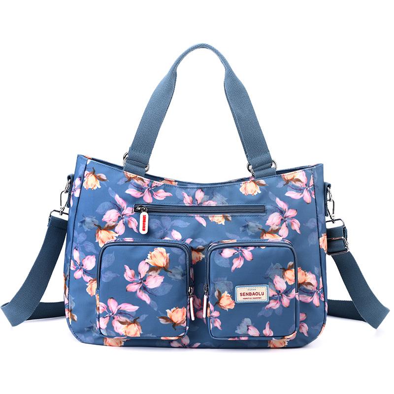 Lightweight Nylon Bag Women's Large Capacity Shoulder Bag Wear-Resistant Travel Crossbody Handbag