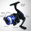 Катушка для спиннинга с металлической шпулей, рыболовное колесо, эргономичная складная конструкция, удобная для пользователя, универсальная рыболовная катушка для спиннинга
