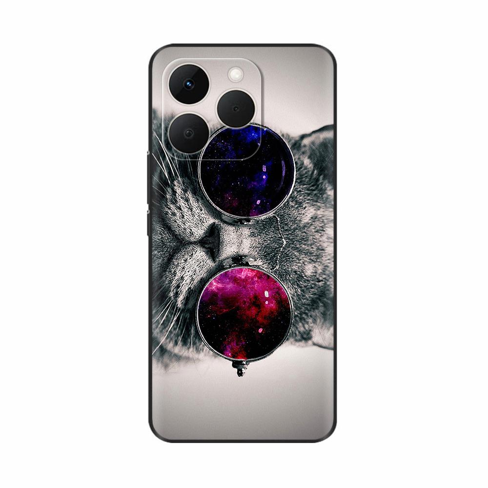 Для Realme 15T 5G Чехол Мягкий Силиконовый Бампер Мультяшный Цветок Череп Рисунок Задняя Крышка Для Oppo Realme 15T 15 T Чехлы Для Телефона Funda