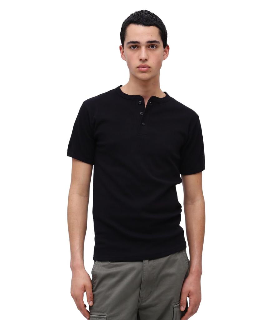 AVIREX DAILY RIB HENLYNECK TEE 6143504 men's L black