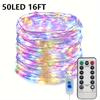 high qualityBZPCF 1pc USB Fairy String Lights, 66FT 200LED, 33Ft 100 LED, 16.4FT 50LED, Silver Wire, 8 Lighting Modes, Remote Control, USB Powered,