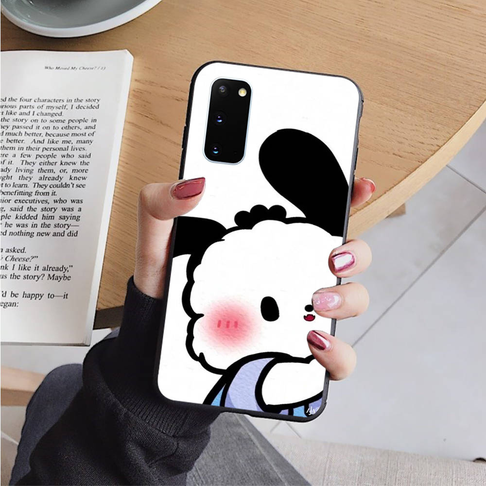 Черный чехол AH48 Pochacco для OPPO Reno 8 6 5 4 Pro Find X3 A17 A31 A38 A40 A53 A54 A55 A74 A76 A78 A77 A80 A94 A95 A96 Pro Sofe Cover