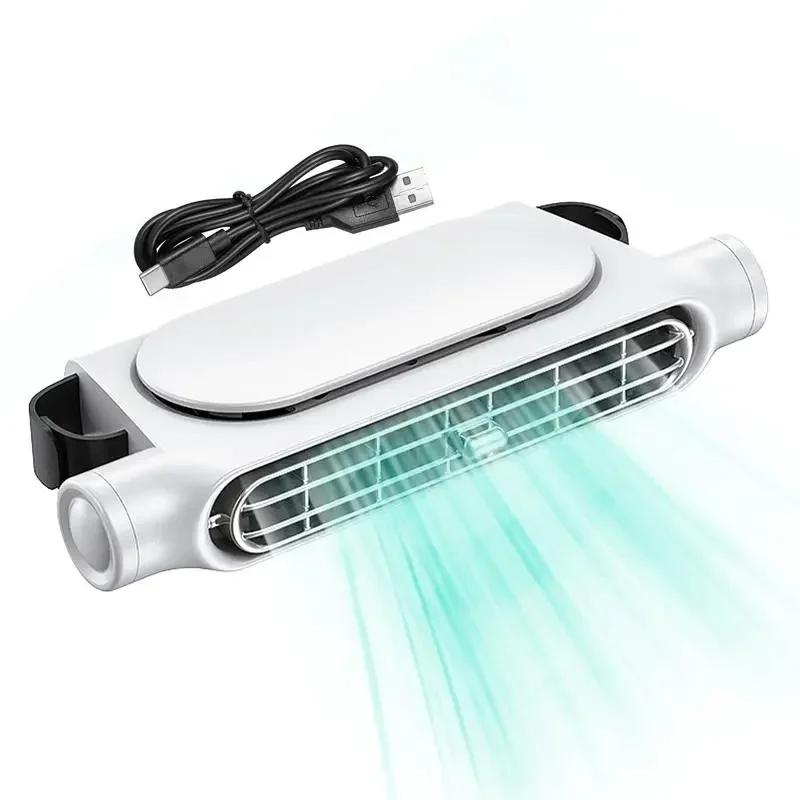 Auto Backseat Backseat Cooling Fan Electric Car Fan Three Adjustable Wind Speeds Cooling Tool for Mini Cars RVs Sedans Worldmuma