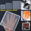 Silicone Pendant Agate Cup Mad Jewelry Making Mould Coaster Mold Epoxy Resin Casting Molds Square