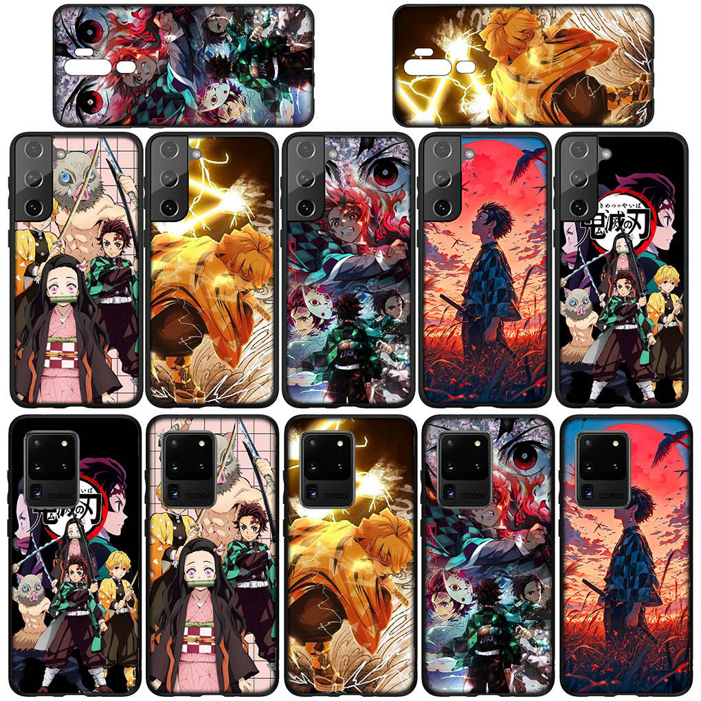 For Samsung Galaxy S24 S23 iPhone 16 15 14 Xiaomi Redmi Note 13 12 11 8 Plus 9 Pro Max X XR Phone Case Kamado Tanjirou Demon Slayer Kamado OPPO Huawei
