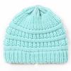 New children's knitted hats, autumn and winter warm candy-colored baby boys and girls baby wool hats