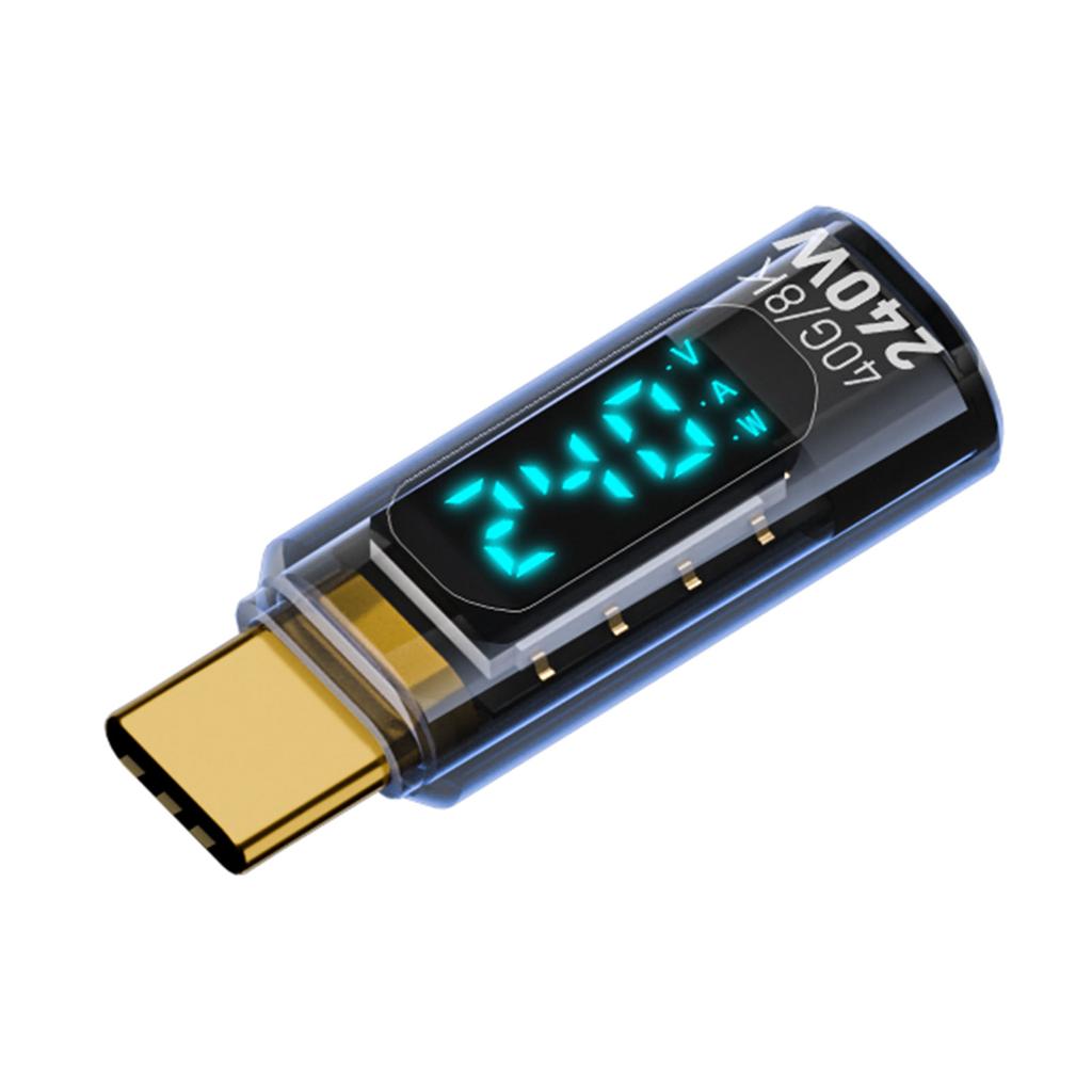 Быстрый 240 Вт разъем типа C, мощный USB-адаптер C со светодиодным индикатором, поддерживает видео 8K60 Гц и передачу данных 40 Гбит/с