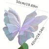 30/50cm Fake Butterfly Outdoor 3D Silk Yarn Butterfly  Wedding Party Decoration