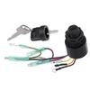 Keyed Boat Ignition Switch Assembly Outboard Starter Reliable Ignition Key Switch  Marine Engine