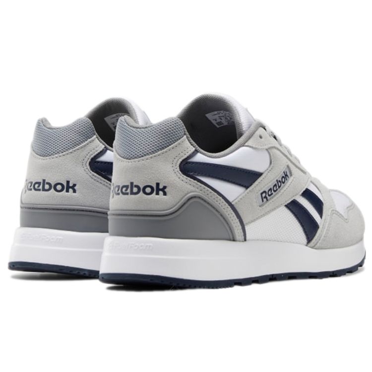 Reebok GL1000 Удобные износостойкие нескользящие низкие беговые кроссовки, унисекс, серый и синий GY5946