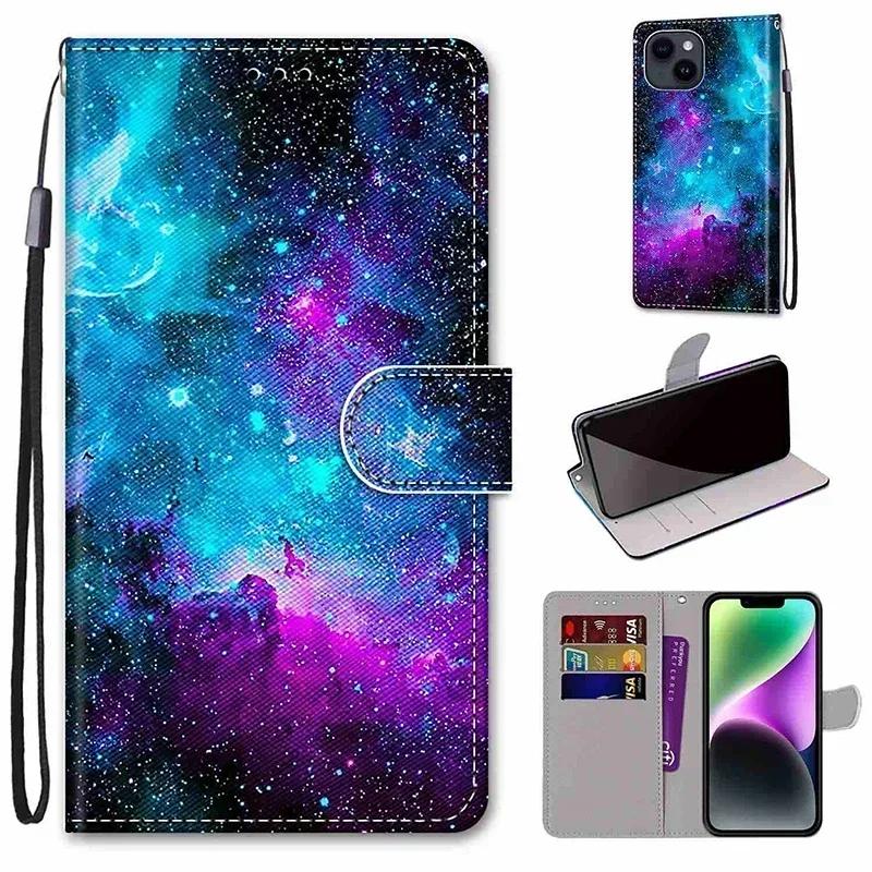 Модный кожаный чехол-книжка для Xiaomi Redmi 13 13C 12 12C 10 10A 10C 9 9A 9C 9T 8 с рисунком бабочки и цветов, кошелек, чехол для телефона