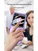 Чехол для Samsung Galaxy Z Flip 6: Вал подушки безопасности, Полностью закрывающий корпус, Прозрачная пленка, Держатель-кольцо
