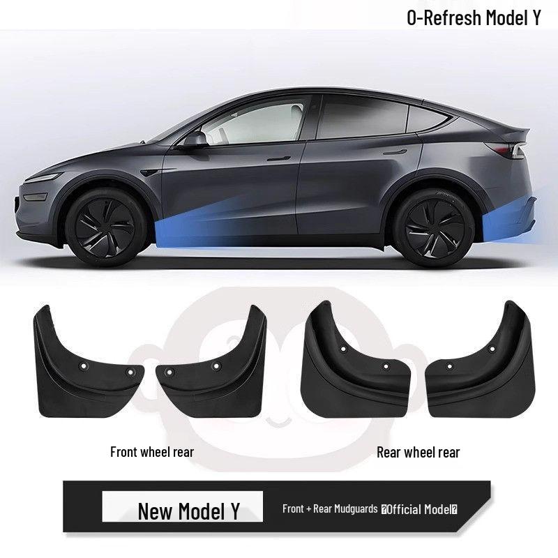 Invisible Mudguard for Tesla Model Y/3 Facelift - Hidden Car Decoration Accessories