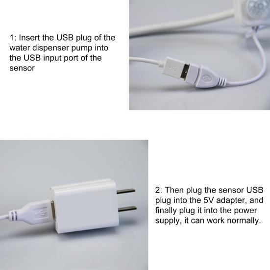 Датчик фонтана для кошек, вращающийся на 360 градусов кронштейн, тип USB-порта, фиксированная присоска, автоматический запуск, остановка, легкий