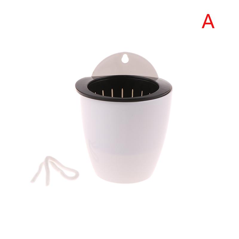 Настенный автоматический влагопоглощающий цветочный горшок для помещений, пластиковый цветочный горшок, сочный зеленый укроп, зеленое растение, цветочный горшок, декор