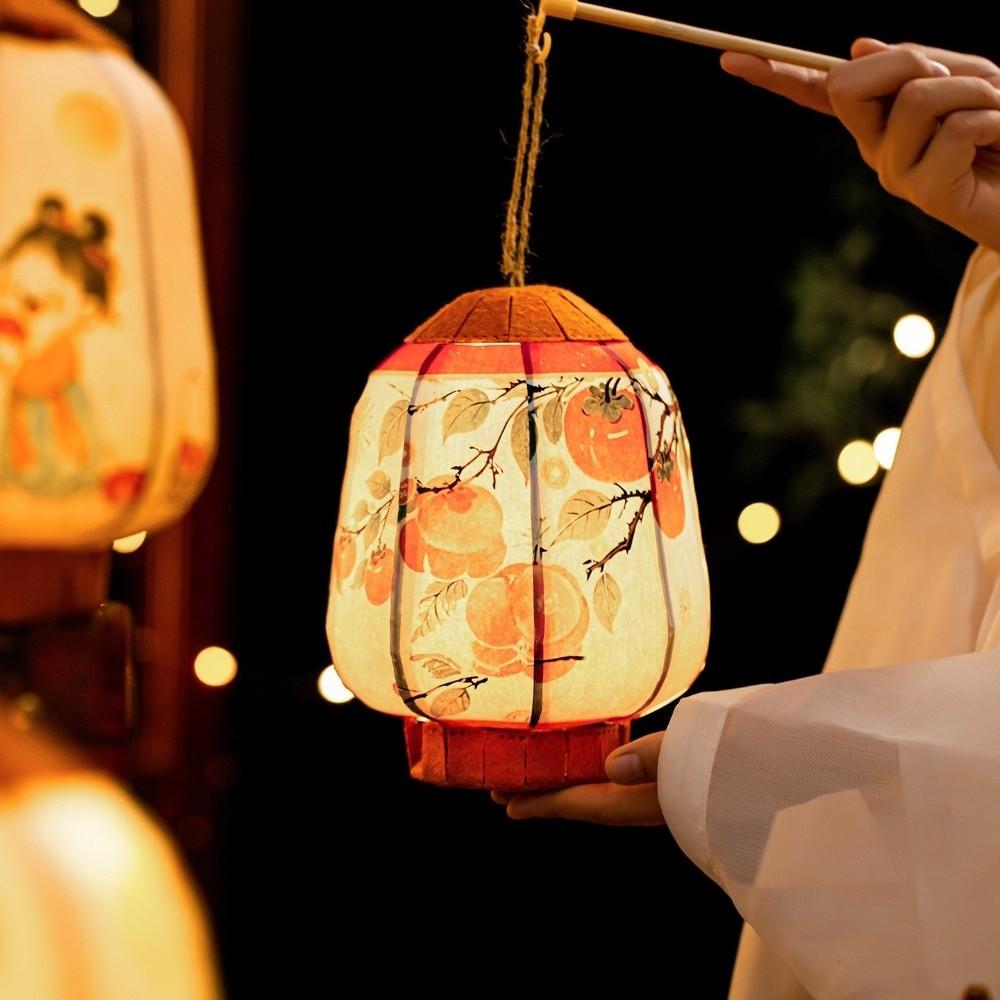 Good Luck New Year Lantern Traditional Handheld Lantern Ancient Style Lantern  New Year Celebration