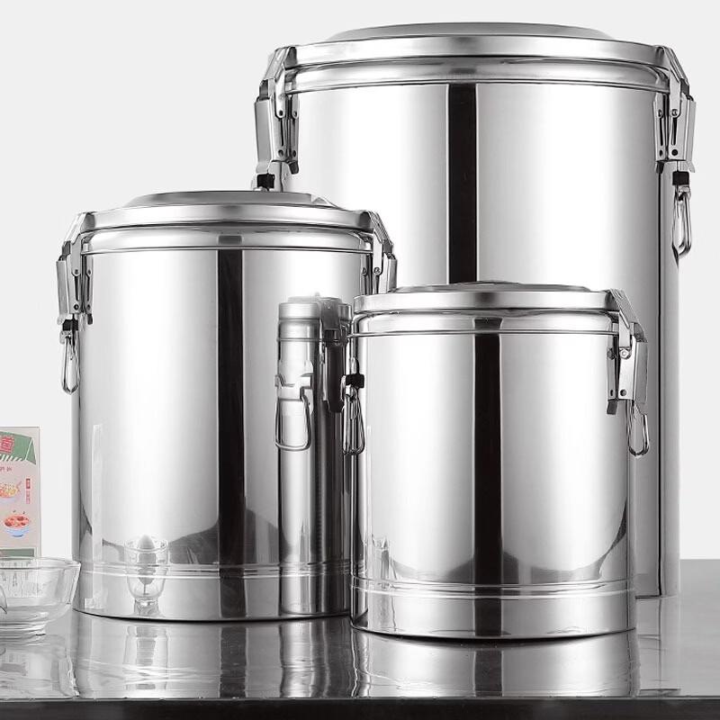 Ruhan 70L Stainless Steel Insulated Soup Dispenser with Faucet