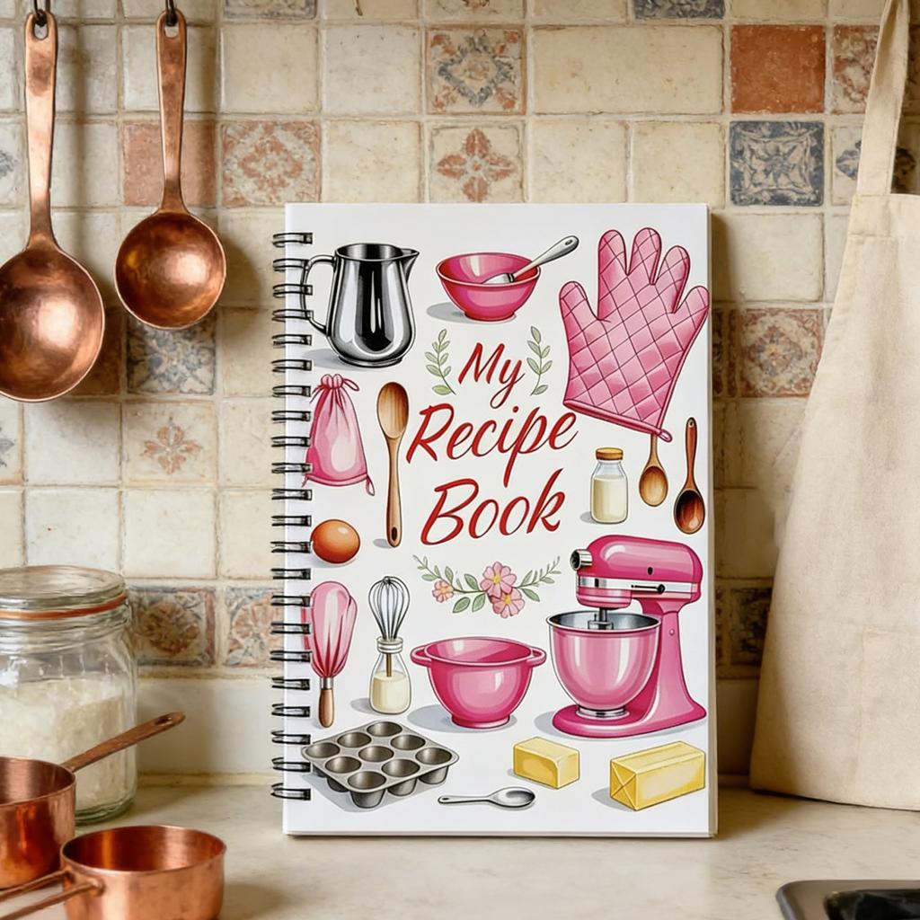 21x14cm Cartoon Recipe Notebook Durable And Fun Design Suitable For Cooking Lovers
