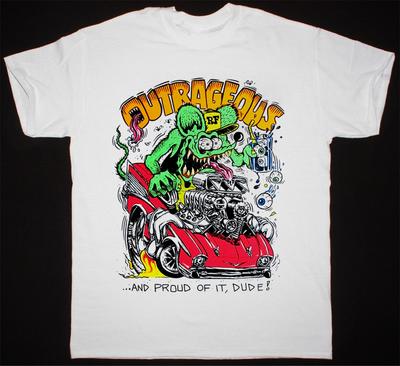 Ed Big Daddy Roth Outrageous Rat Fink White All Size Shirt Unisex T-Shirt