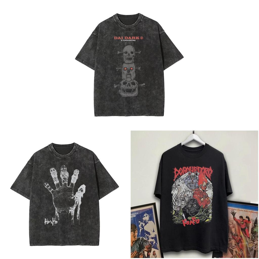 Мультяшная футболка Dorohedoro для подростков мальчиков, хлопковая, с коротким рукавом, повседневная, модная