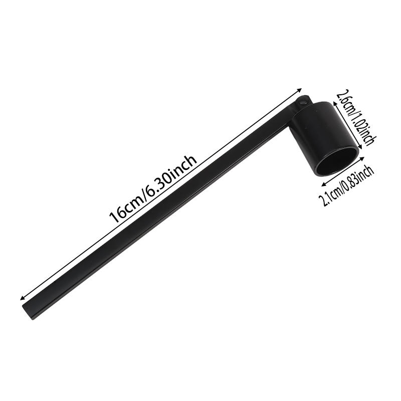 Гаситель пламени свечи из нержавеющей стали с длинной ручкой, гаситель свечи, крышка в форме колокола, противоскользящая пробка для свечи, гаситель фитиля для безопасности