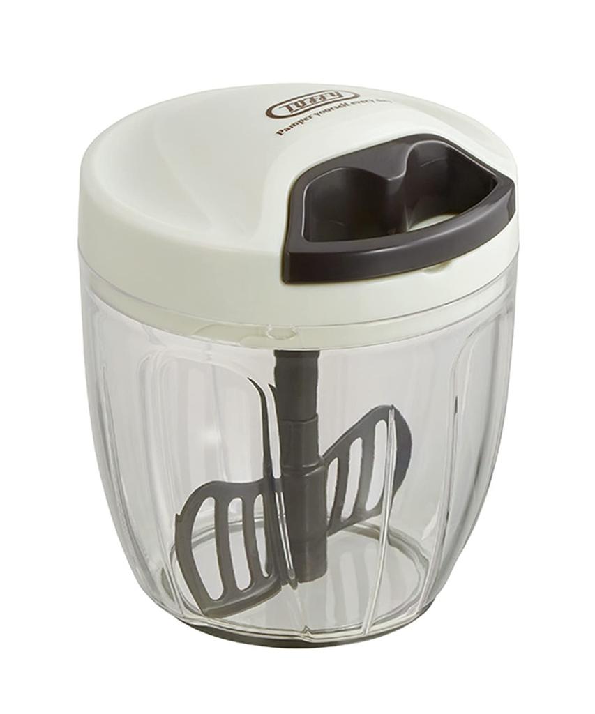 Handy Chopper Новая модель Не требуется источник питания Ручной кухонный комбайн Измельчитель Измельчитель Блендер Стильный Милый Простой [Toffy] K-HC2 (Пепел